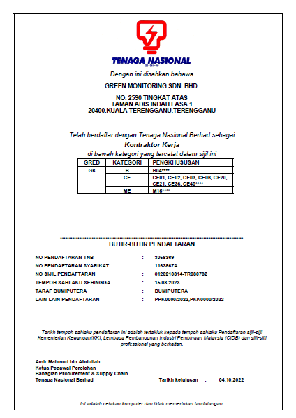 TENAGA NASIONAL BERHAD (TNB)